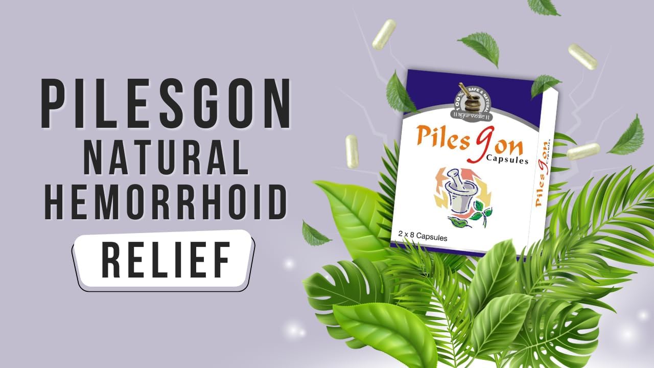 Naturogain Pilesgon Herbal Capsules, 64 Pills