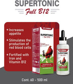 Supertonic Full B12 para Gallos - Complemento Multivitamínico Líquido 60ml