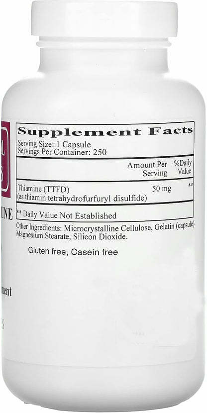 Ecological Formulas All Thiamine Vitamina B1 – Función cardíaca: Contribuye al funcionamiento normal del corazón, – Image 2
