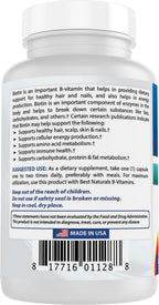 Best Naturals Biotin Maximum Strength 10,000 mcg, 200 Capsules
