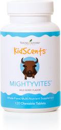Young Living KidScents MightyVites - Multivitamínico Infantil Masticable con Alimentos Integrales - 120 Comprimidos