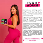 Aguaje y Maca Negra en Cápsulas para Mujer - Pack Curvy Negro - Curvy Fruit