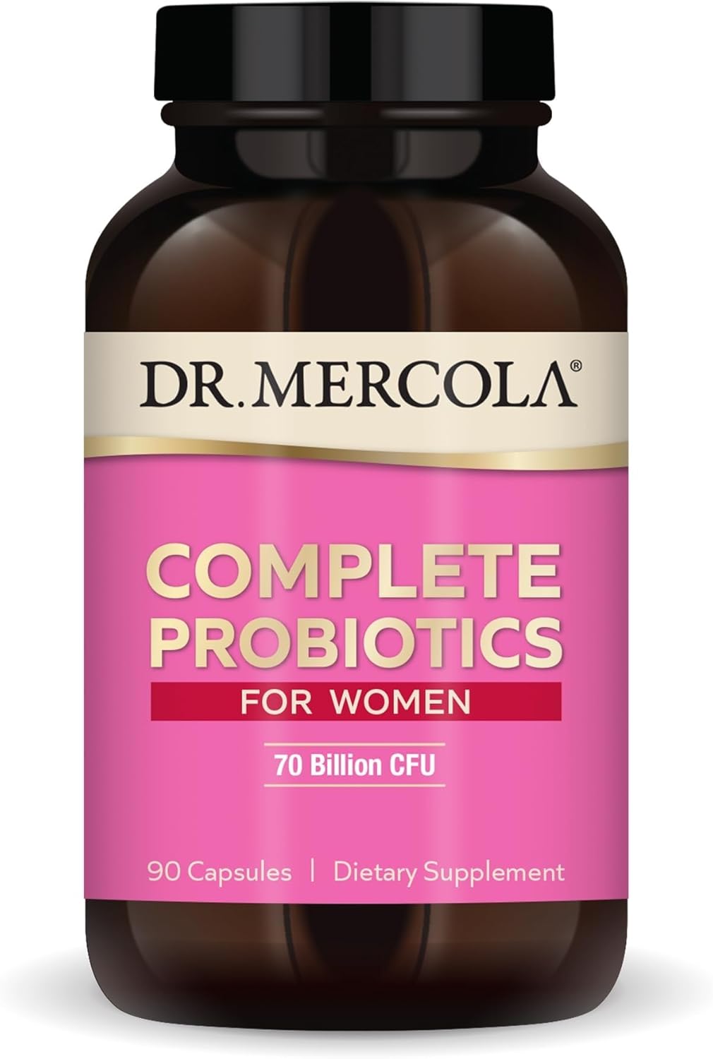 Dr. Mercola Complete Probiotics for Women - Probiótico Femenino - 90 Cápsulas (90 Dosis)