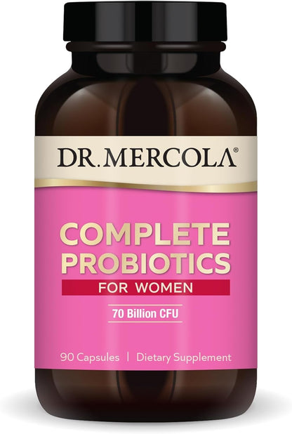 Dr. Mercola Complete Probiotics for Women - Probiótico Femenino - 90 Cápsulas (90 Dosis) – Image 1