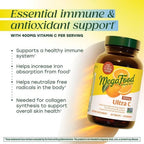 MegaFood Ultra C 400 mg - 60 Tablets - Vegan Vitamin C with Real Foods