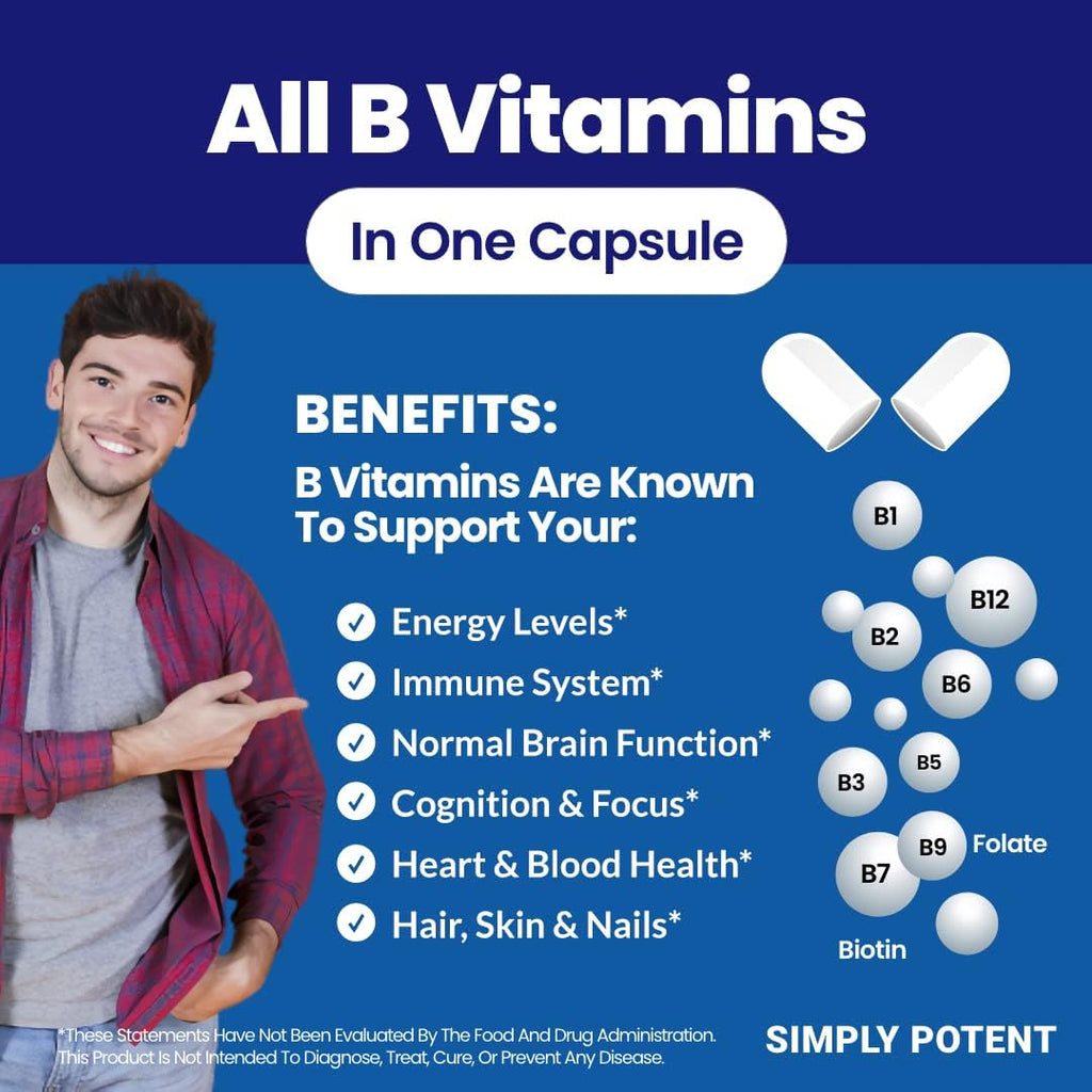 Simply Potent Multivitamínico Diario para Hombres | 35 Vitaminas, Minerales y Antioxidantes | 60 Comprimidos