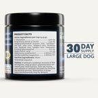 Gut Guard - Probióticos, Prebióticos y Hierbas Orgánicas para Perros - Salud Intestinal y Apoyo Inmunológico - Formulado por Veterinarios - Suministro para 30 Días para Perros Grandes