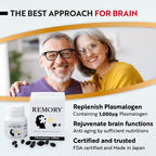 REMORY Plasmalogen Sea Squirt Supplement - Brain Health Supplement - 30 Días de Suministro