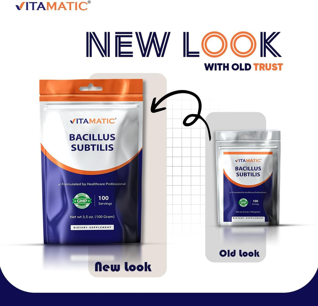 Vitamatic Bacillus Subtilis Probiótico en Polvo - 100g - 100 Porciones