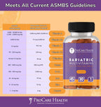 ProCare Health Multivitamínico Bariátrico con Hierro 45mg - 30 Comprimidos Fáciles de Tragar