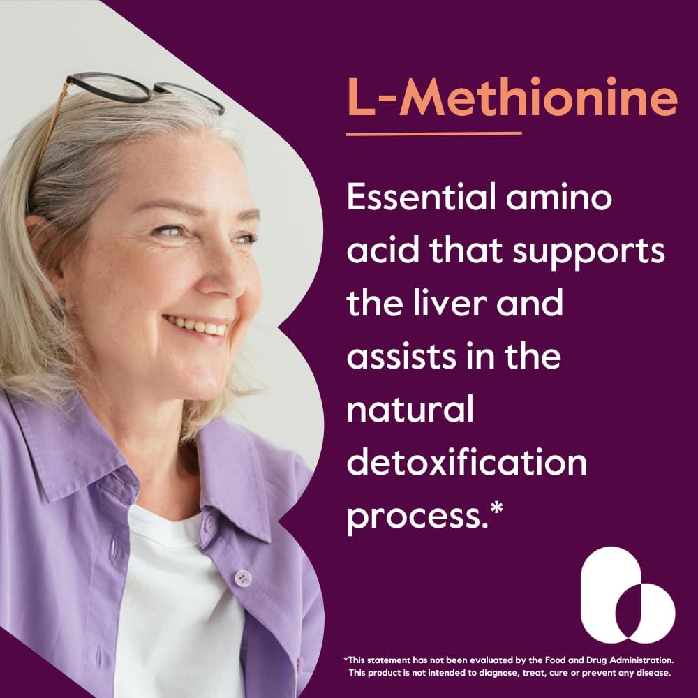 BESTVITE L-Metionina 500mg (120 Cápsulas Vegetales) - Sin Estearatos - Vegano - No Transgénico - Sin Gluten