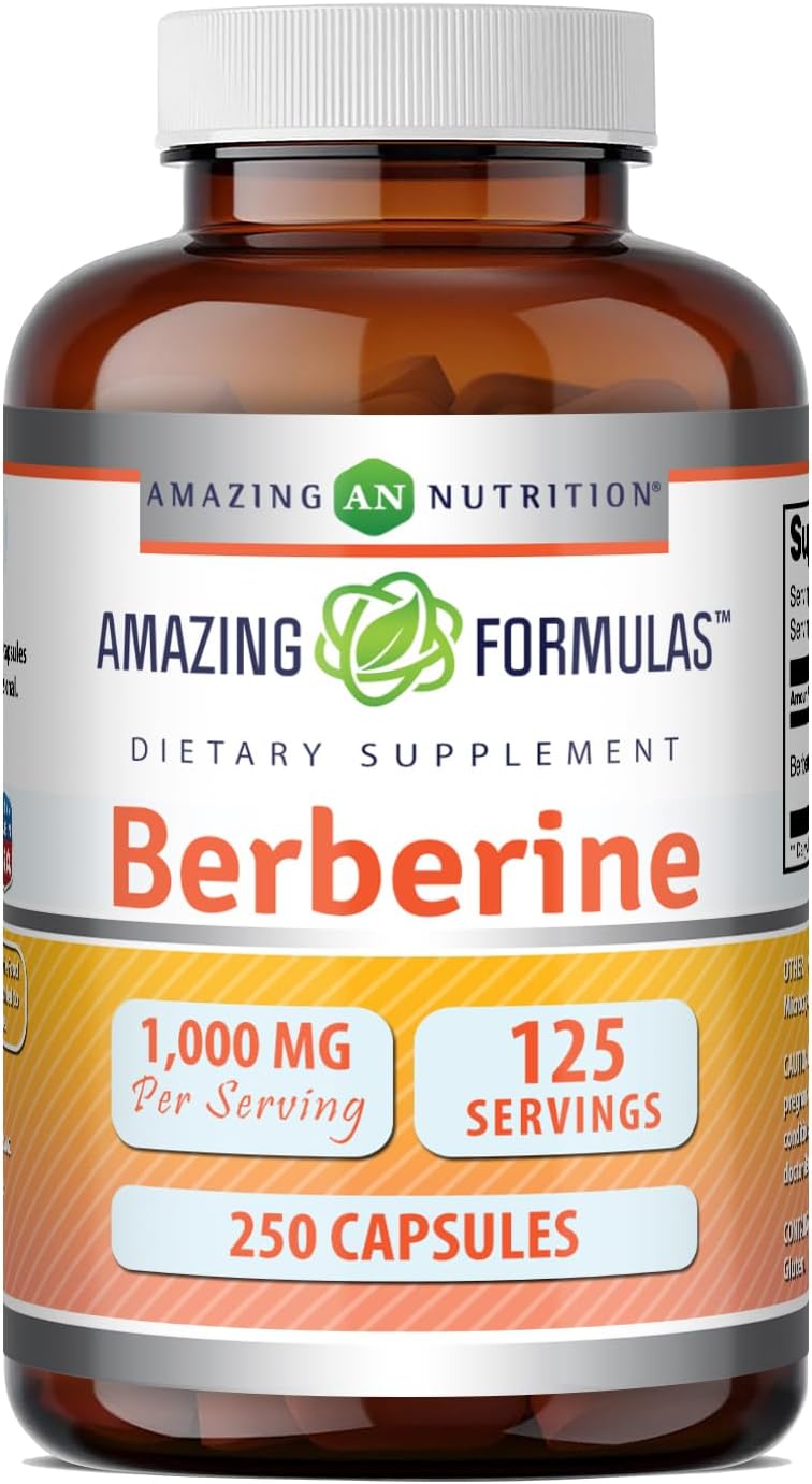 Amazing Formulas Berberine 500mg por ración - 250 Cápsulas