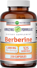 Amazing Formulas Berberine 500mg por ración - 250 Cápsulas