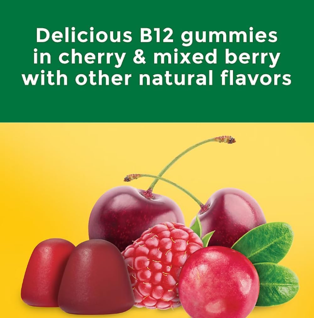 Nature Made Vitamina B12 Gominolas Extra Strength 3000 mcg por 2 gominolas (160 unidades)