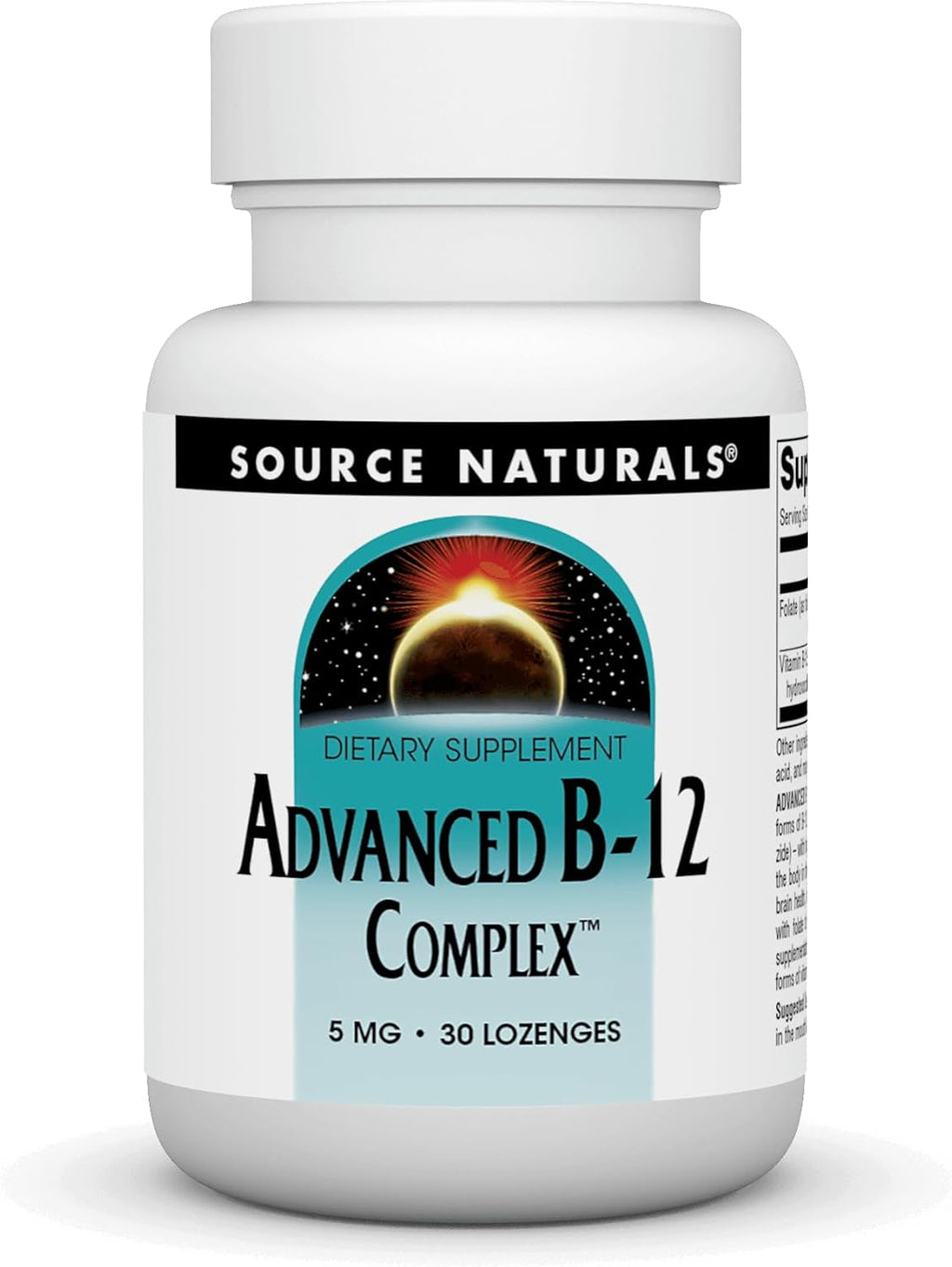 Source Naturals Complejo B12 Avanzado 5 mg – 60 Pastillas