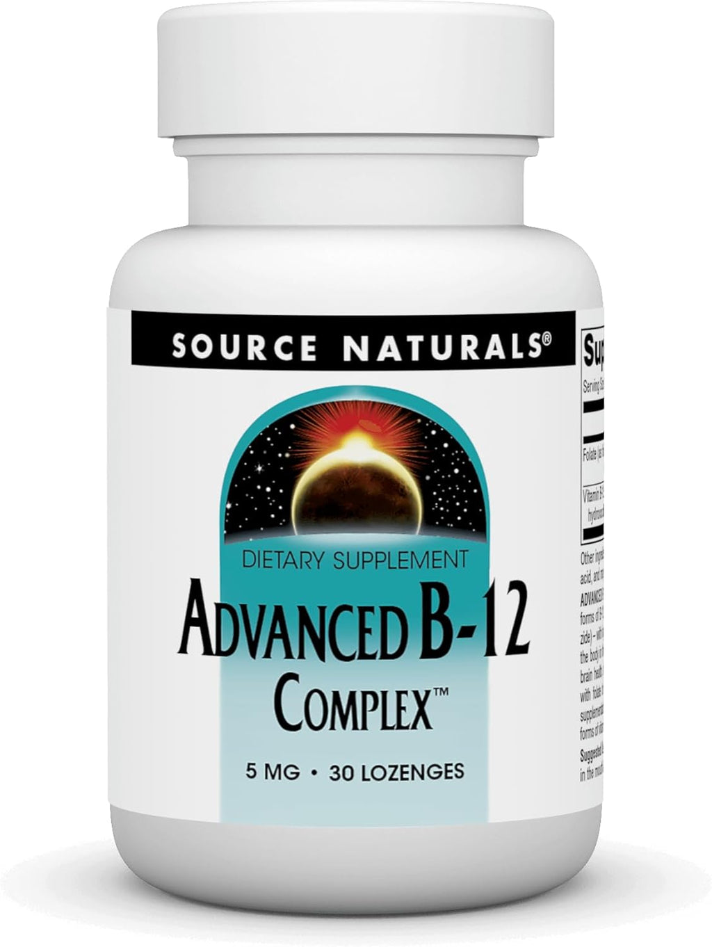 Source Naturals Advanced B-12 Complex, 5 mg - 30 Pastillas