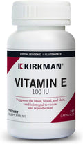 Kirkman Vitamina E 100 UI - Hipoalergénica - 100 Cápsulas Vegetales