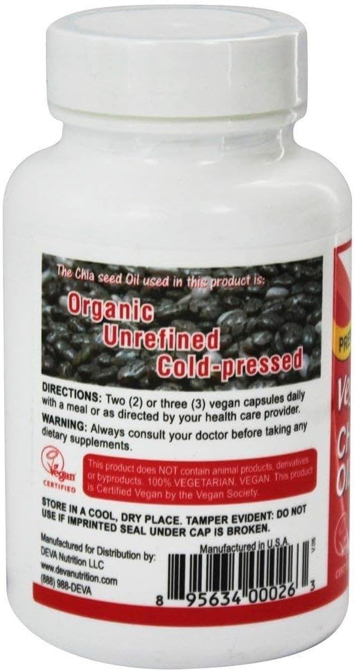 DEVA Organic Vegan Chia Seed Oil