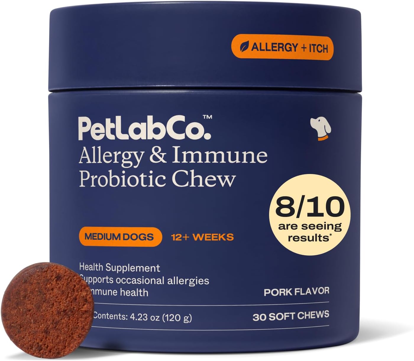 PetLab Co. Probióticos Diarios para Perros - Apoyo para Alergias Estacionales y Salud Digestiva