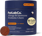 PetLab Co. Probióticos Diarios para Perros Alergias e Inmunidad - 30 Masticables para Perros Pequeños