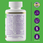 Paradise Herbs Earth's Blend Multivitamínico Diario Sin Hierro – 48 Superalimentos Orgánicos, Probióticos, Antioxidantes, Vitaminas A, B12, C, D, K2 – 120 Cápsulas