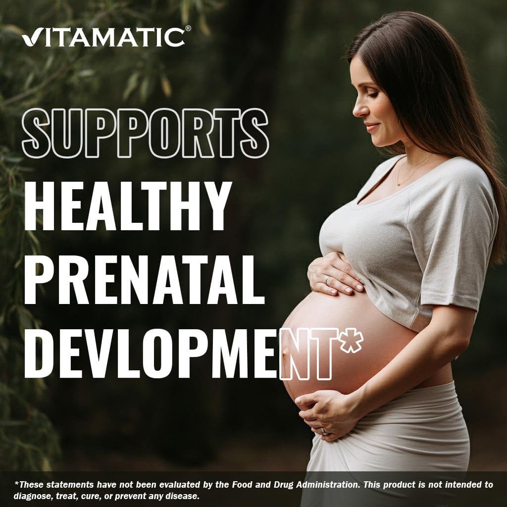 Vitamatic Ácido Fólico 800 mcg - 500 Comprimidos Vegetarianos - Vitamina B9