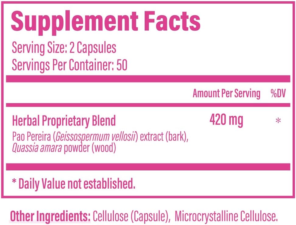 Beljanski® Pao V FM® - Natural Cellular Defense - 100 Capsules