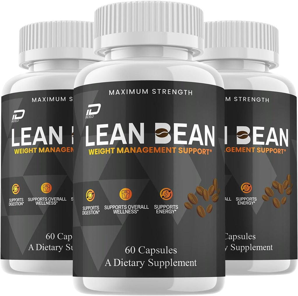Lean Bean Cápsulas – Fórmula Avanzada, Complemento Alimenticio de Máxima Potencia, 180 Cápsulas (3 Envases)
