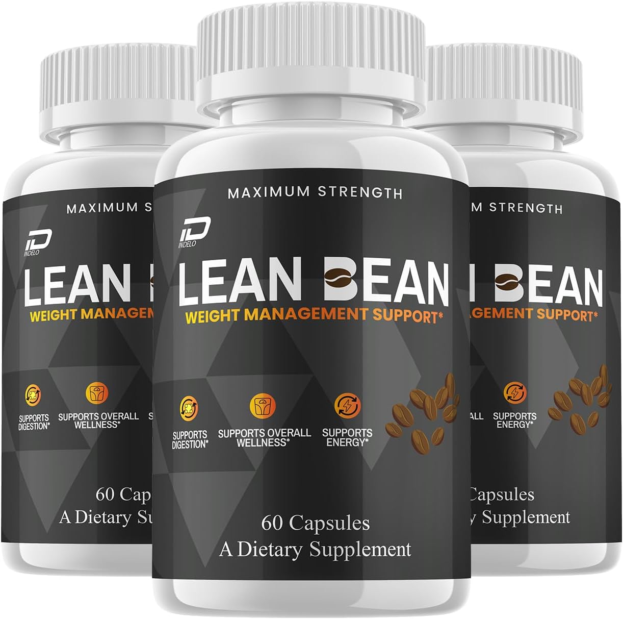 Lean Bean Cápsulas – Fórmula Avanzada, Complemento Alimenticio de Máxima Potencia, 180 Cápsulas (3 Envases)