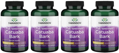 Swanson Catuaba Bark 465 mg - 120 Cápsulas (Pack de 4) – Image 1