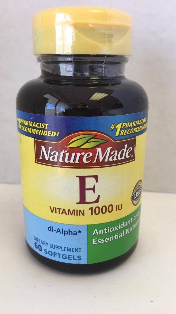 Vitamina E 450 mg (1000 UI) dl-Alfa Softgels, 60 Cápsulas (Pack de 3)