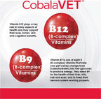 CobalaVet Vitaminas B12 y B9 para Perros y Gatos Pequeños - 60 Masticables