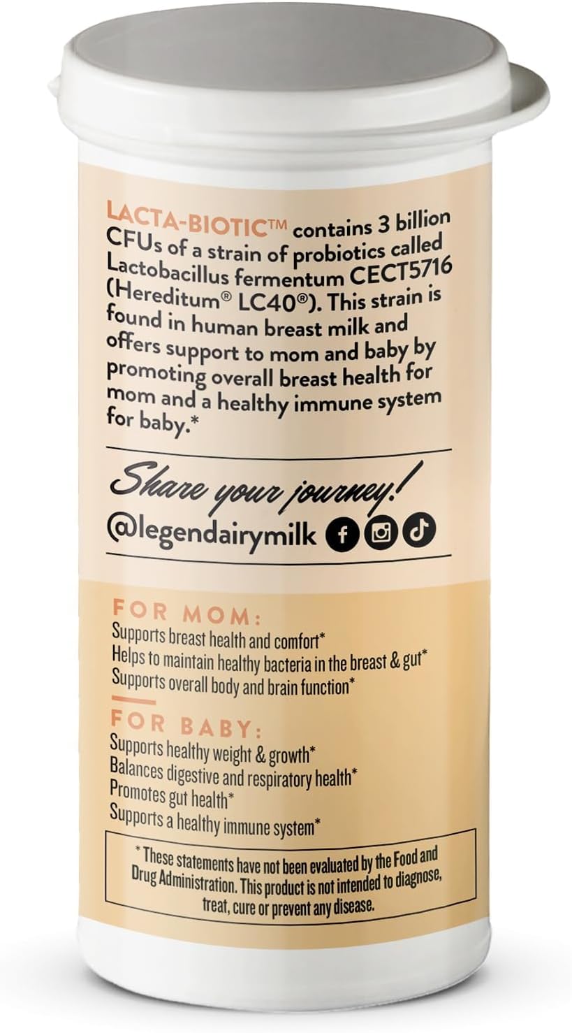 Legendairy Milk Lacta-Biotic Probiótico para la Lactancia | 30 Cápsulas