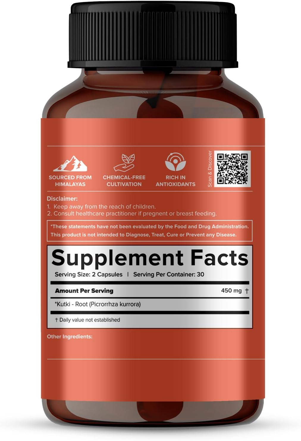 Jiva Ayurveda Kutki Cápsulas – Suplemento Herbal Ayurvédico para el Hígado y la Digestión – Fórmula 100% Ayurvédica – 60 Cápsulas Vegetales