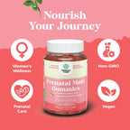 Natures Craft Gominolas Prenatales Veganas con Hierro y Ácido Fólico - Sabor Mango y Piña - 60 Gominolas