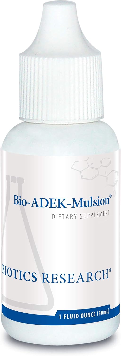 BIOTICS RESEARCH Bio ADEK Mulsion - Emulsión de Vitaminas A, D, E, K2, 30 ml