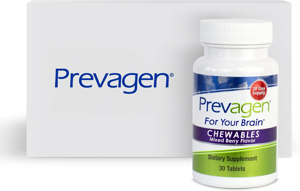 Prevagen Regular Strength Comprimidos Masticables Sabor a Bayas Mixtas - 30 Comprimidos (Suministro para 1 Mes) | Formulado para el Cerebro | 10 mg de Apoaequorina más Vitamina D3