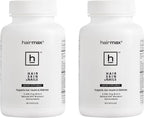 Hairmax Complemento Alimenticio para Cabello, Piel y Uñas – 2500 mcg de Biotina, Bloqueador de DHT, MSM y Antioxidantes (Pack de 2 Frascos)