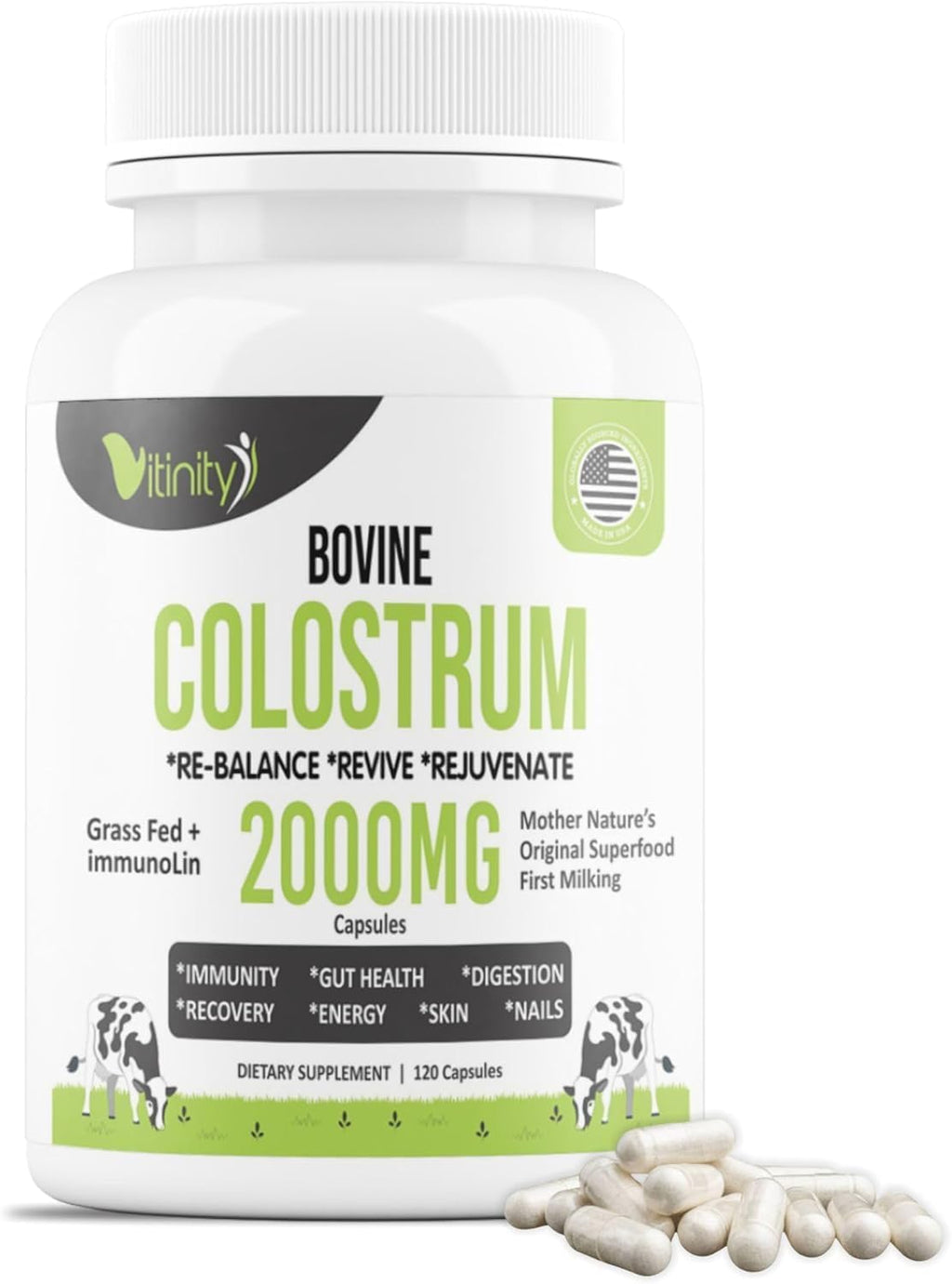VITINITY Calostro Bovino en Cápsulas - 120 Cápsulas