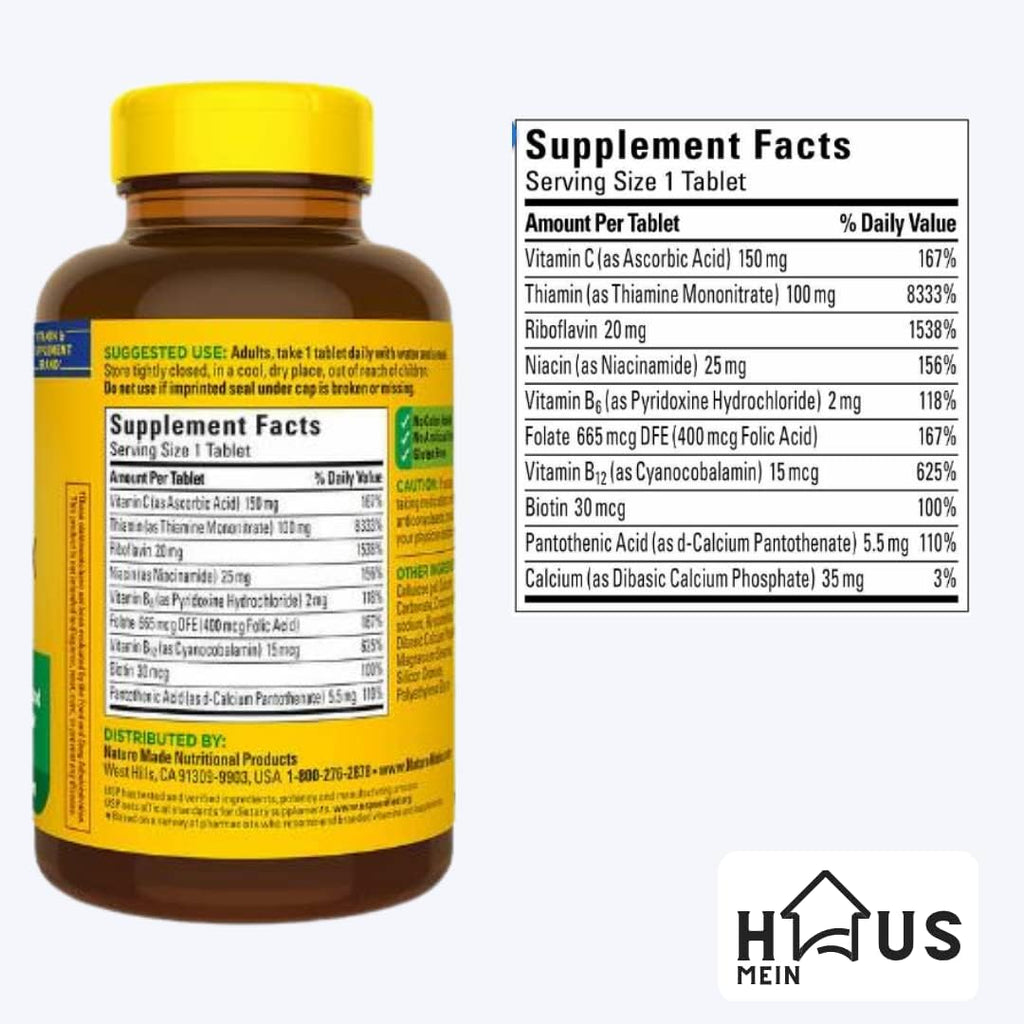 Nature Made Super B Energy Complex, 460 Comprimidos