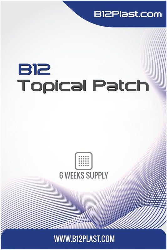 B12Plast Parches Tópicos Multivitamínicos - Sin Látex, Lactosa, Gluten ni Azúcar - Suministro para 6 Semanas