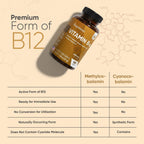 WeightWorld Vitamina B12 5000mcg Metilcobalamina - 180 Comprimidos (6 Meses)