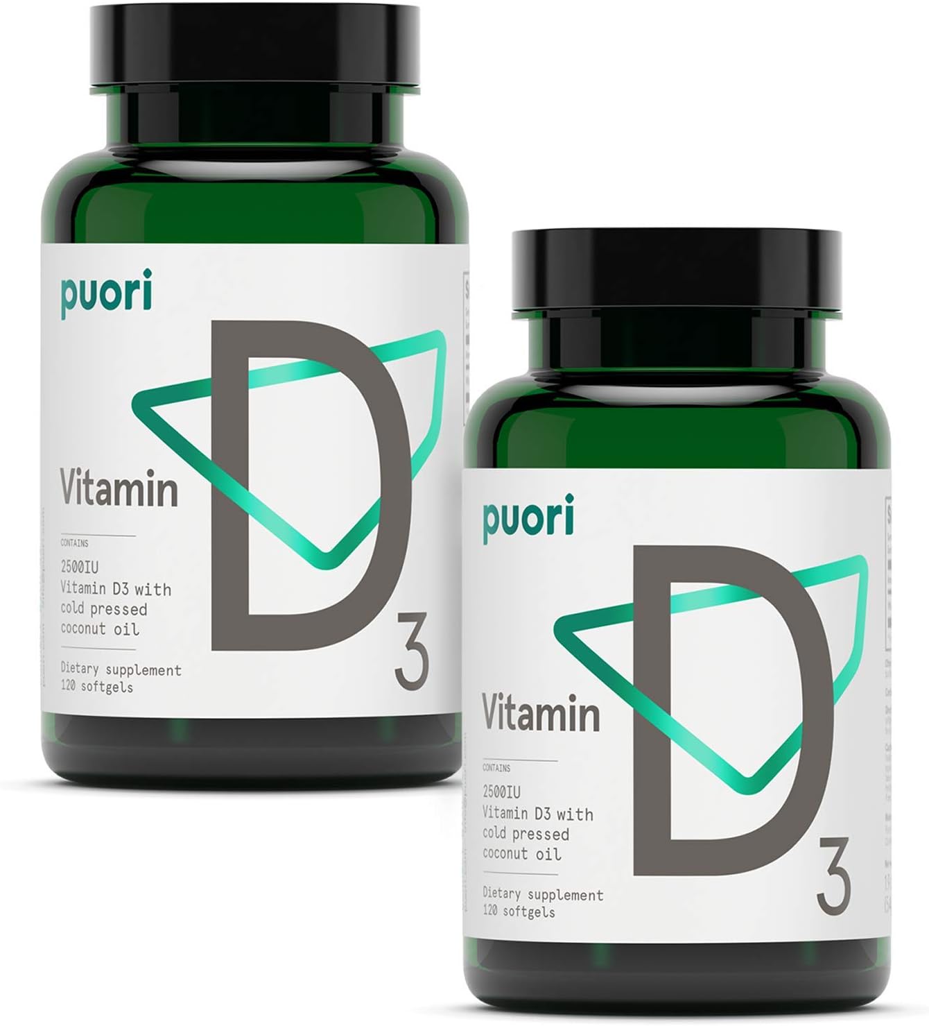 Puori Vitamina D3 2500 IU - 240 Cápsulas Blandas