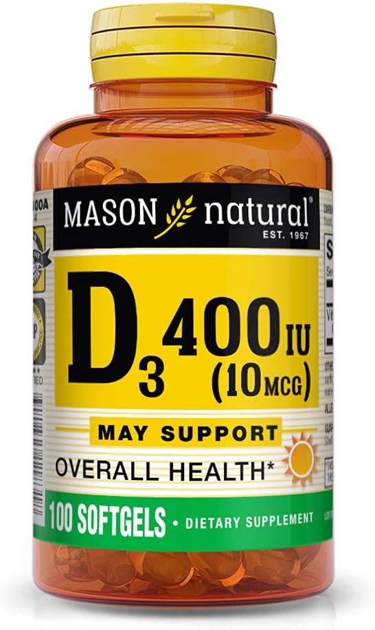 Mason Natural Vitamina D 400 UI - 100 Softgels
