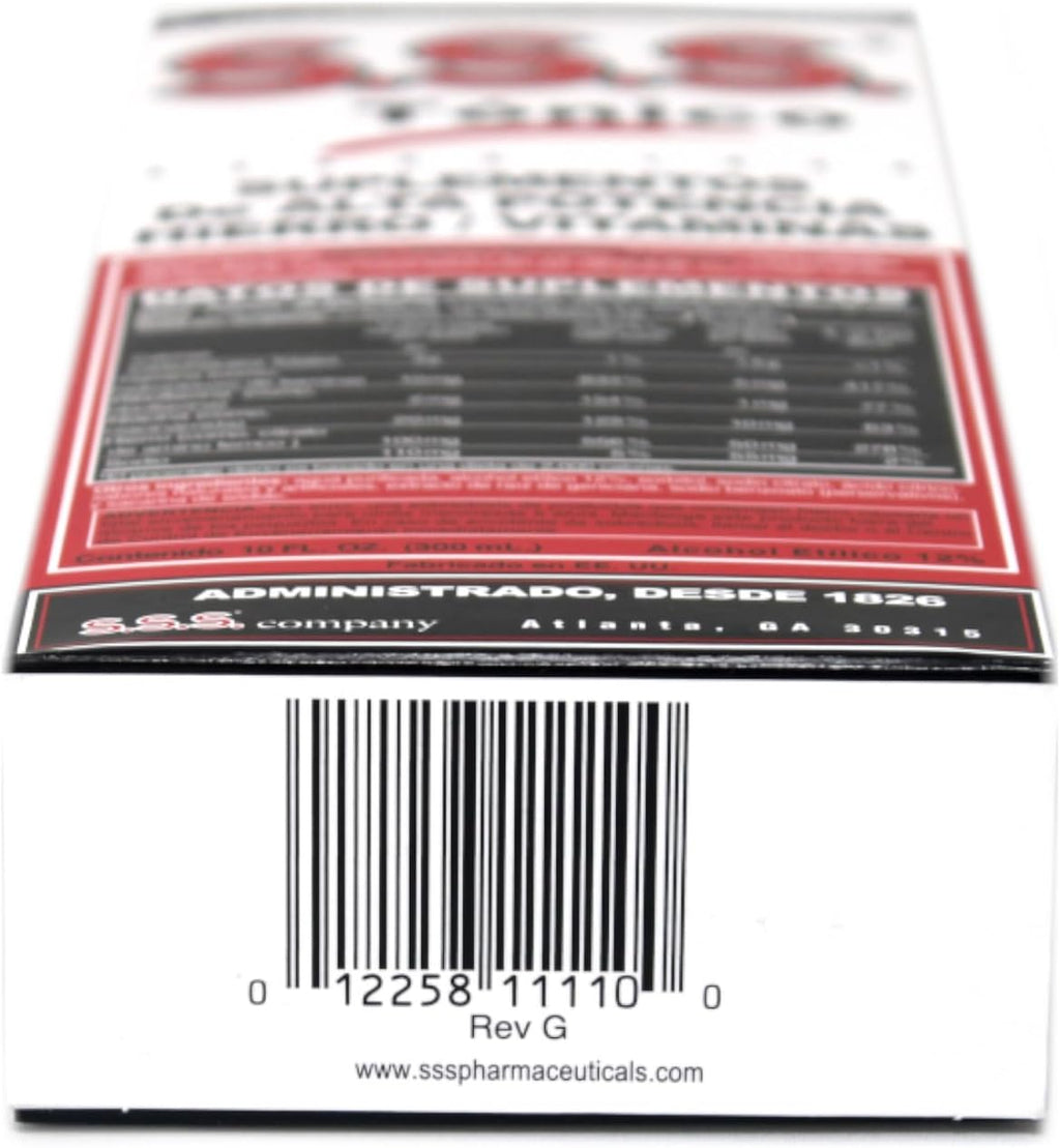 SSS Tonic Complejo Vitamínico con Hierro - Pack de 3 Botellas de 295 ml