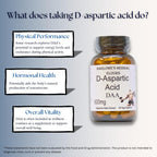 Barlowe's Herbal Elixirs Ácido D-Aspártico 600 mg - 60 Cápsulas Veganas