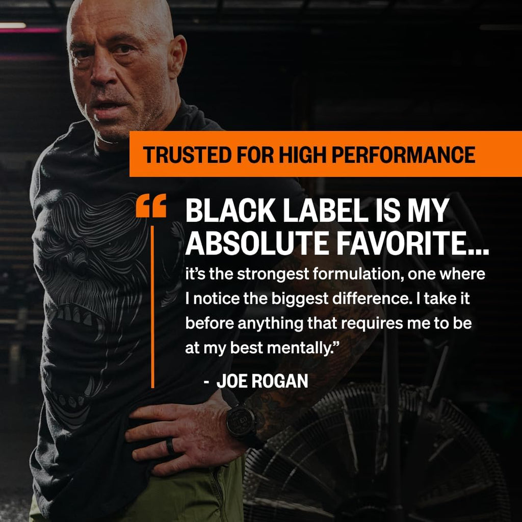 ONNIT Alpha Brain Black Label Cápsulas, Suplemento Cognitivo con Citicolina, Melena de León y Luteína, 80 Unidades