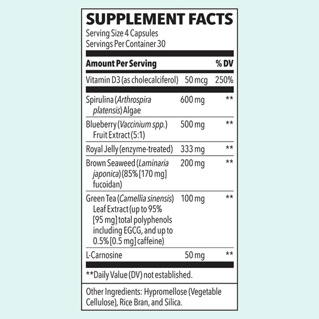 LifeSeasons Stem Boost-R – Apoyo Celular con Antioxidantes – 120 Cápsulas
