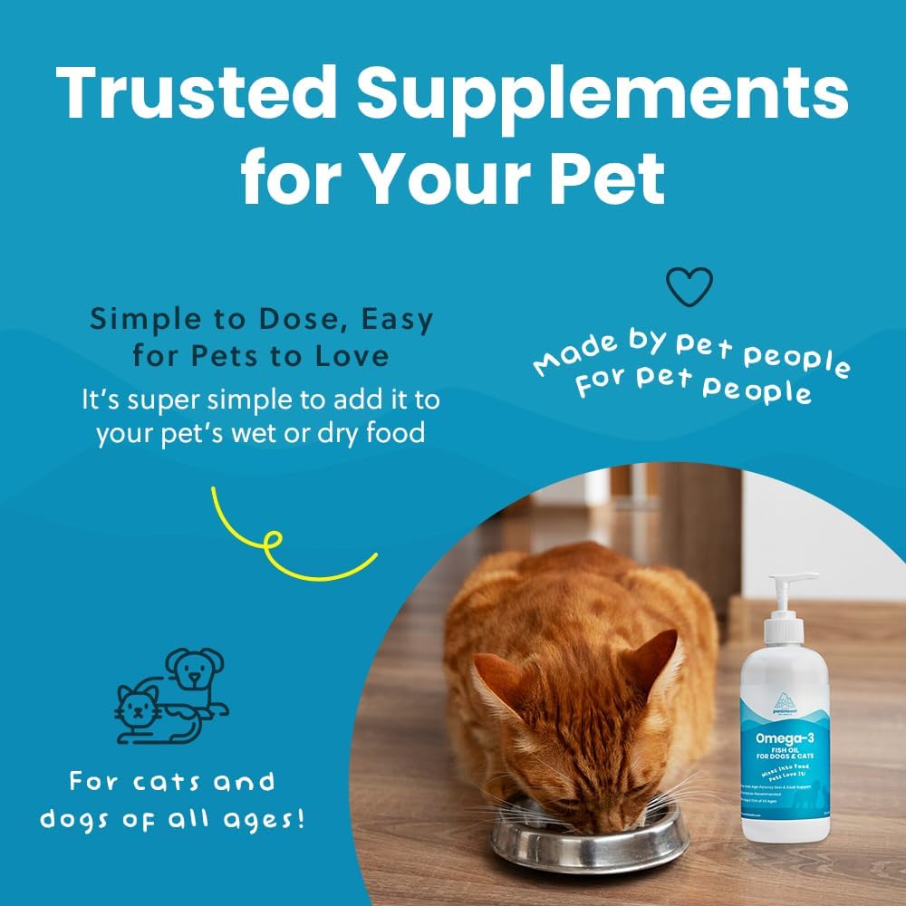 Wild-Caught Omega 3 Fish Oil for Dogs & Cats - 473 ml