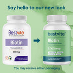 BESTVITE Biotina 5000mcg (120 Cápsulas Vegetales)